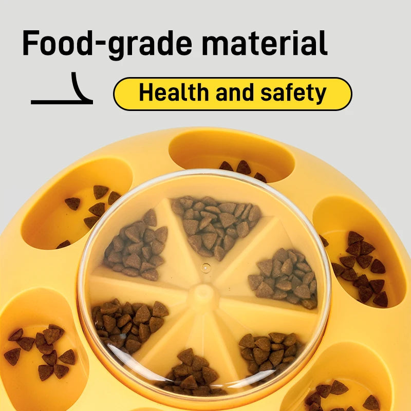 Pet Press Feeder Smart Interactive Controlled Feeding Fun Easy Convenient Automatic Timer Healthy Entertaining Training Puzzle