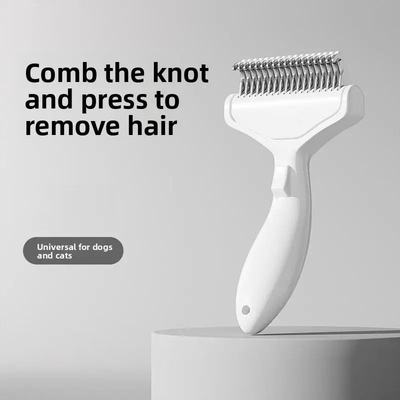 Pet Grooming Brush Hair Removal Tool Dogs Portable Self Cleaning Comb Pet Products Professional Pet Deshedding Fur Knot Cutte