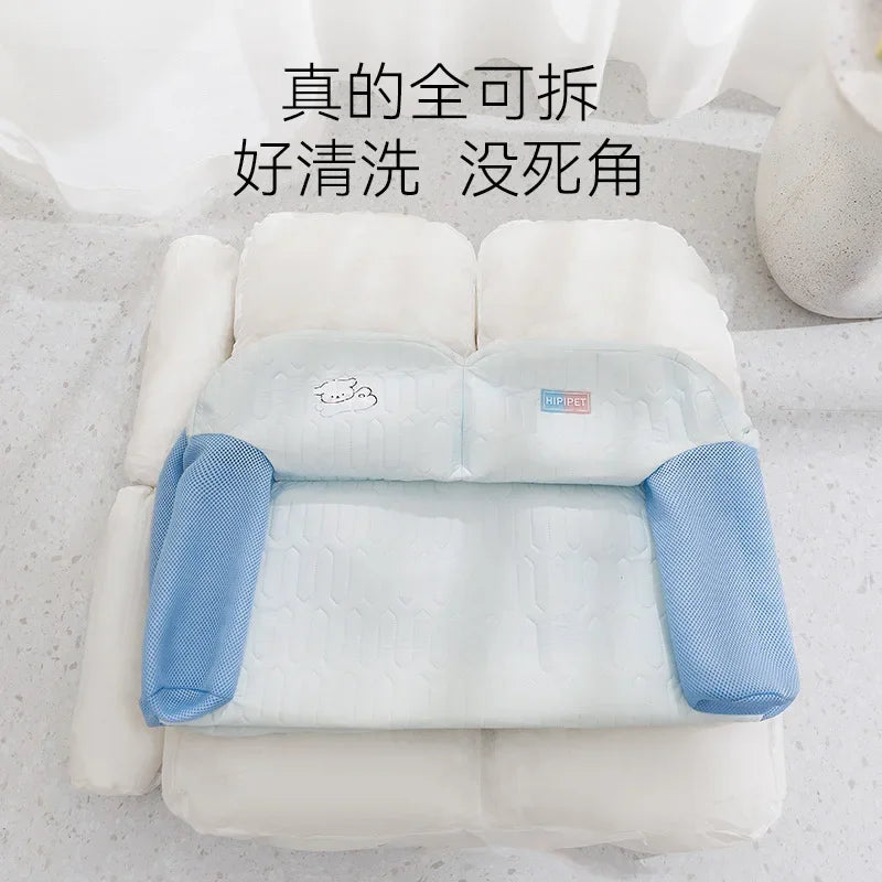 Pet bed, dog sofa, latex dog mat, removable and washable dog bed, cat bed, small dog bed, sleeping cat bed