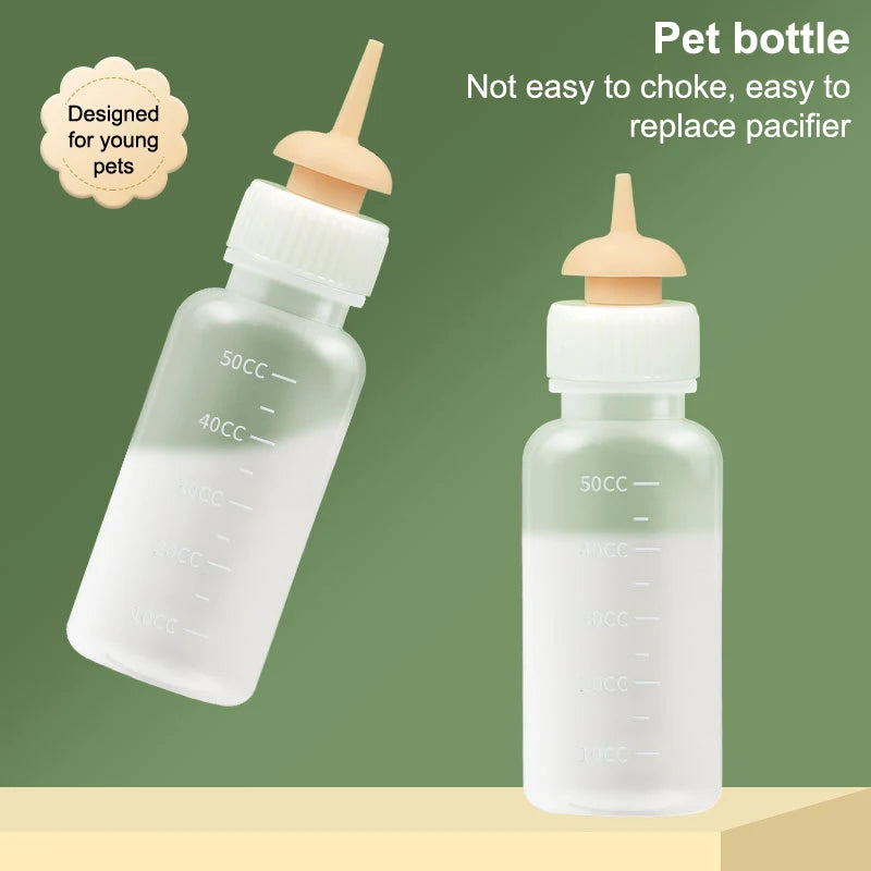 Pet Feeding Nipple Mini Cat Silicone Feeding Feeder For Newborn Small Animals Pet Feeding Can Squeeze Liquid Milk Bottle