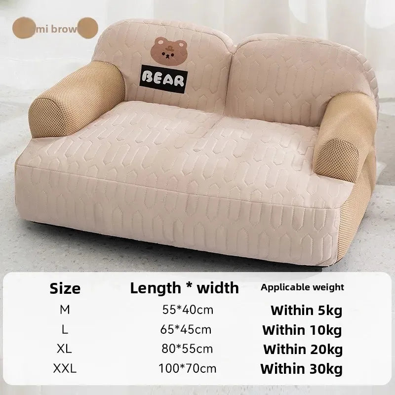 Pet bed, dog sofa, latex dog mat, removable and washable dog bed, cat bed, small dog bed, sleeping cat bed