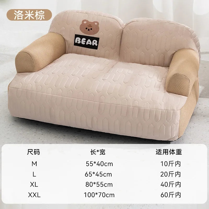 Pet bed, dog sofa, latex dog mat, removable and washable dog bed, cat bed, small dog bed, sleeping cat bed