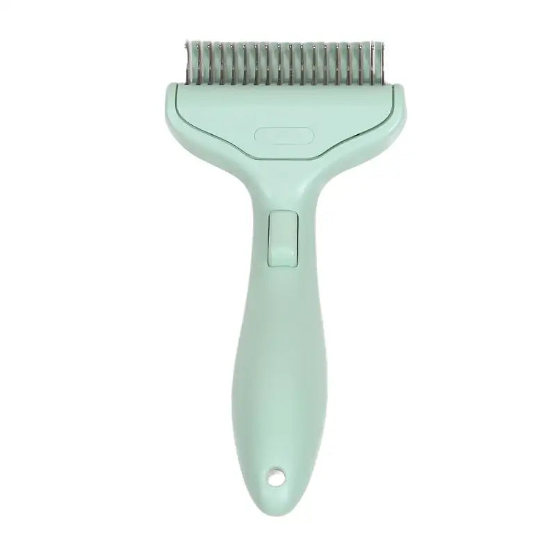 Pet Grooming Brush Hair Removal Tool Dogs Portable Self Cleaning Comb Pet Products Professional Pet Deshedding Fur Knot Cutte