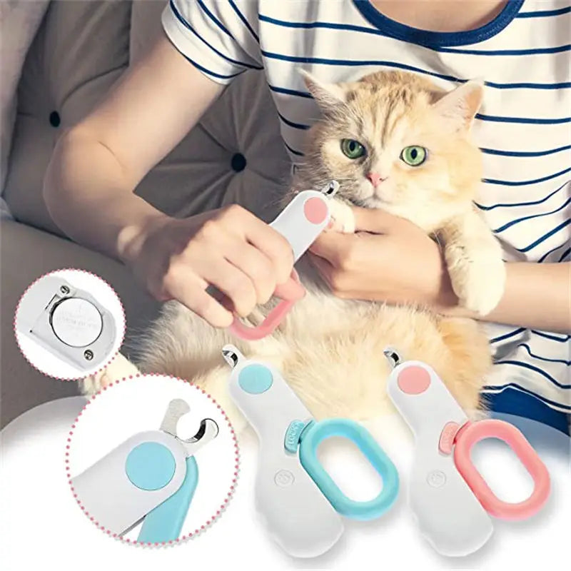 Pet Cat Dog Nail Clipper Cutter Hole with Nail File To Avoid Excessive Cutting Professional Grooming Tool