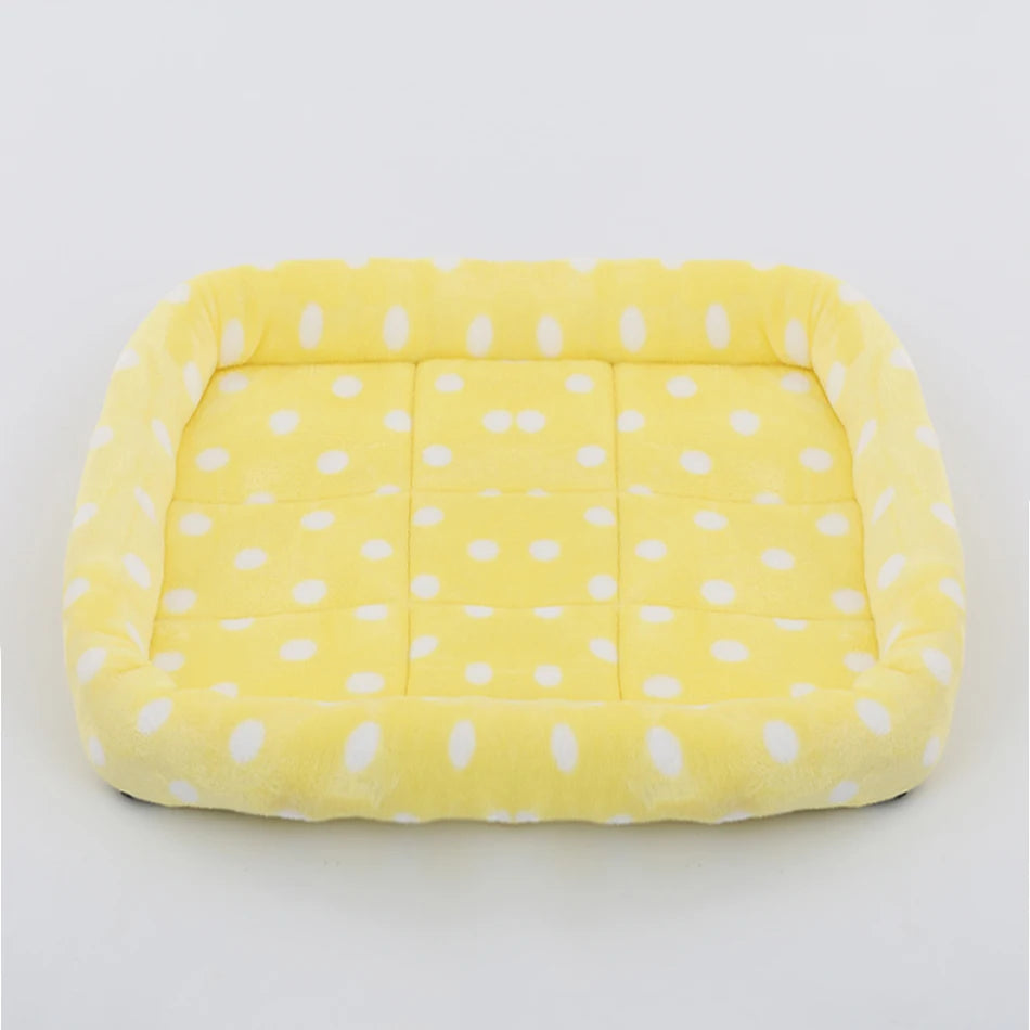 Pet Dog Bed Soft Plush Square Kennel Cat Large Medium Small Dogs Bed Cushion Pet Accessories Cat Dog Sleep Pad House
