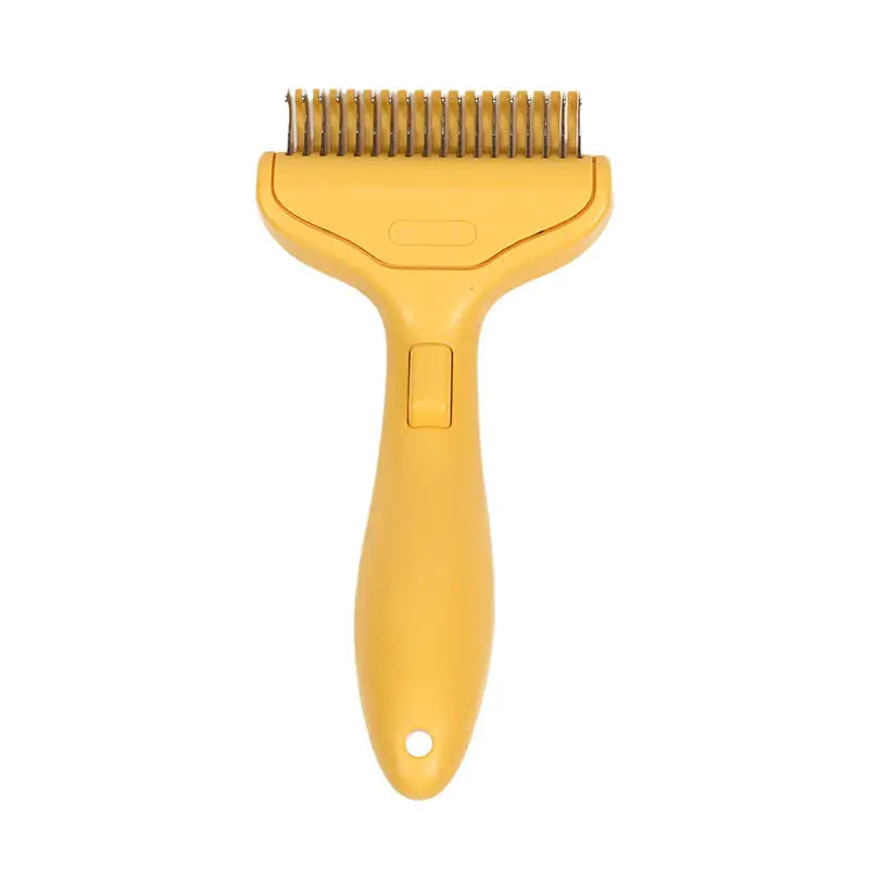 Pet Grooming Brush Hair Removal Tool Dogs Portable Self Cleaning Comb Pet Products Professional Pet Deshedding Fur Knot Cutte