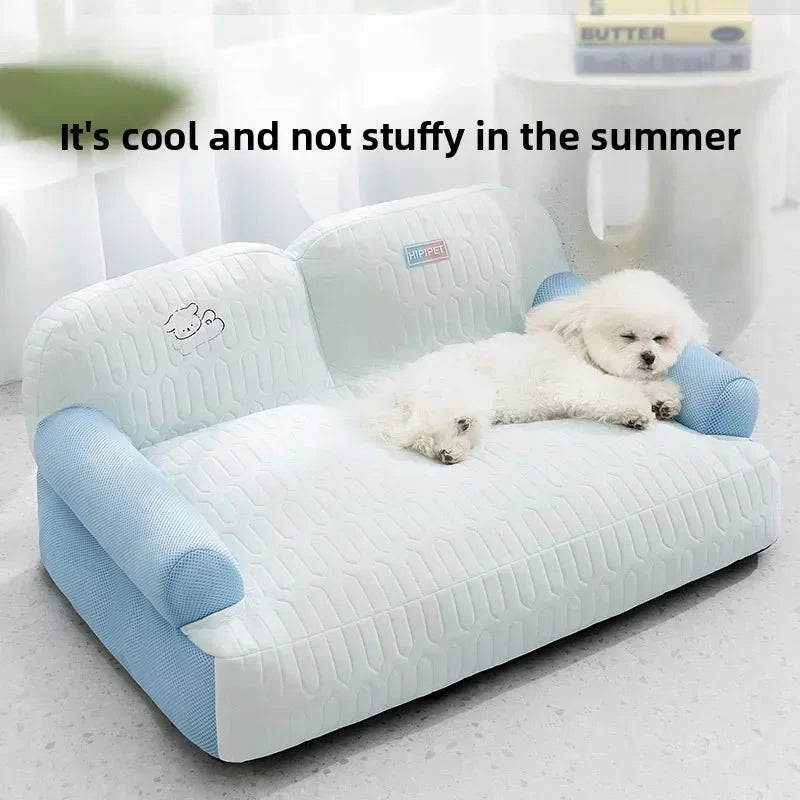 Pet bed, dog sofa, latex dog mat, removable and washable dog bed, cat bed, small dog bed, sleeping cat bed