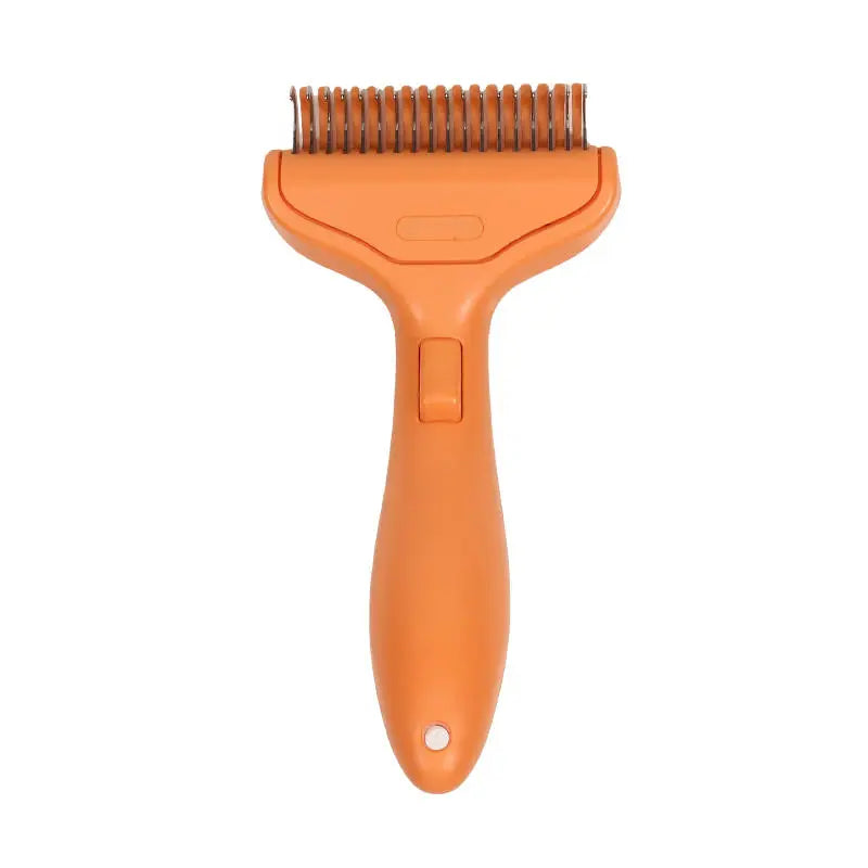 Pet Grooming Brush Hair Removal Tool Dogs Portable Self Cleaning Comb Pet Products Professional Pet Deshedding Fur Knot Cutte