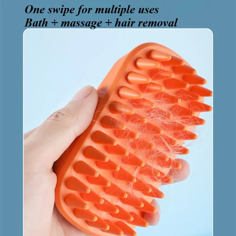 Pet Bath Brush Rubber Comb Hair Removal Brush Pet Dog Cat Grooming Cleaning Glove Massage Pet Hair Care Tool