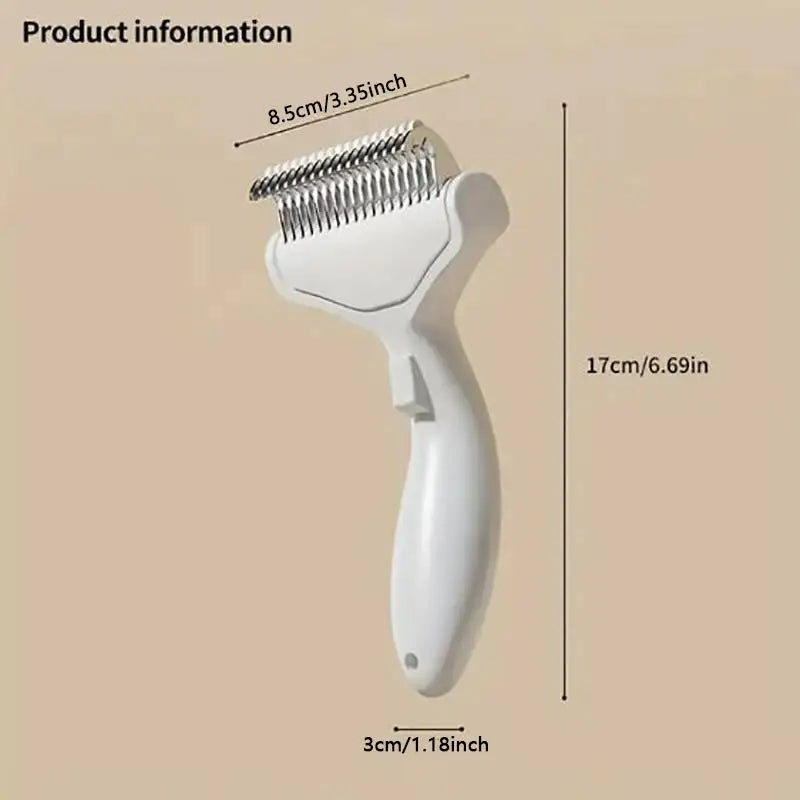 Pet Grooming Brush Hair Removal Tool Dogs Portable Self Cleaning Comb Pet Products Professional Pet Deshedding Fur Knot Cutte